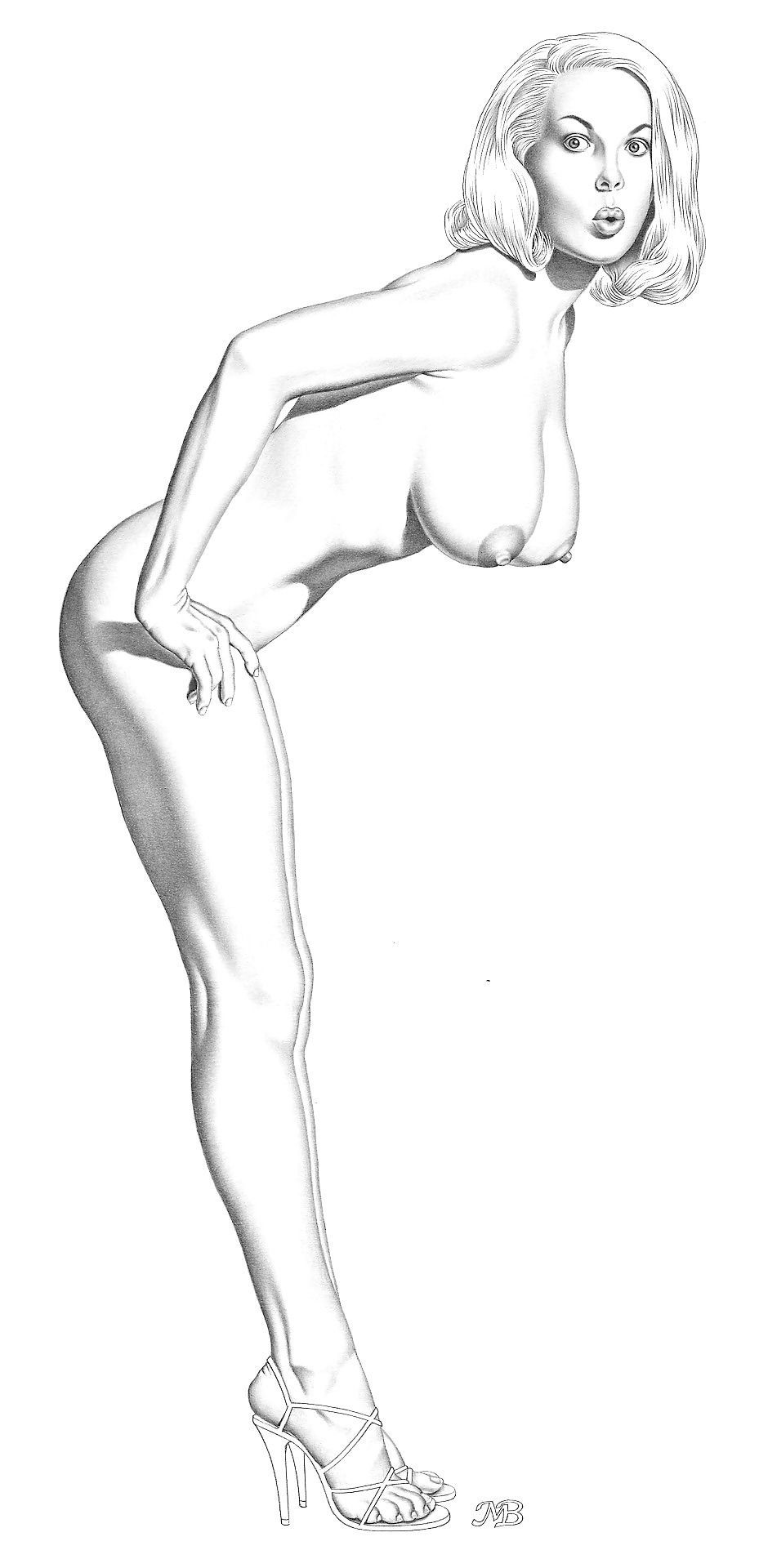 Naked women with satire