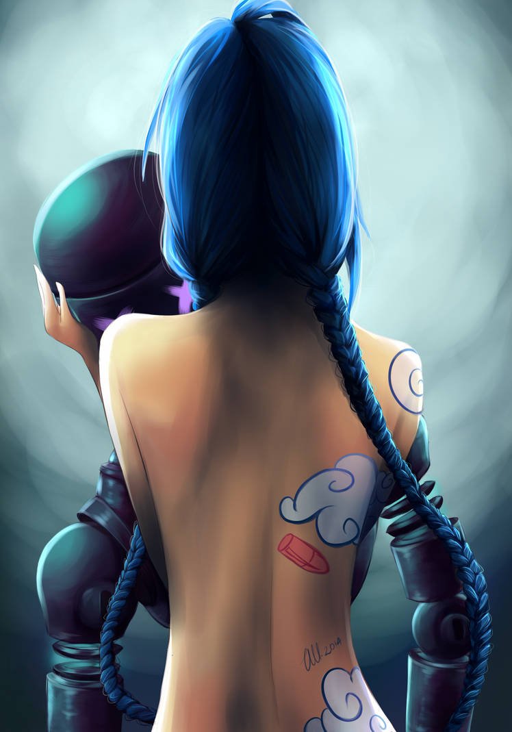 League of Legends Ero Art Jinx