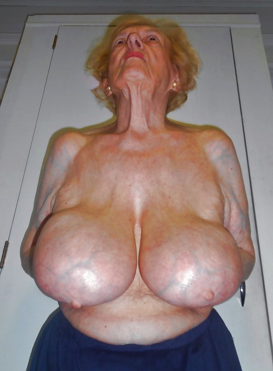 Old women with tits to knees