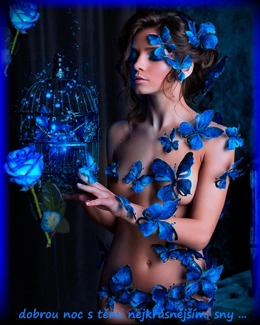 Photoshoot with butterflies