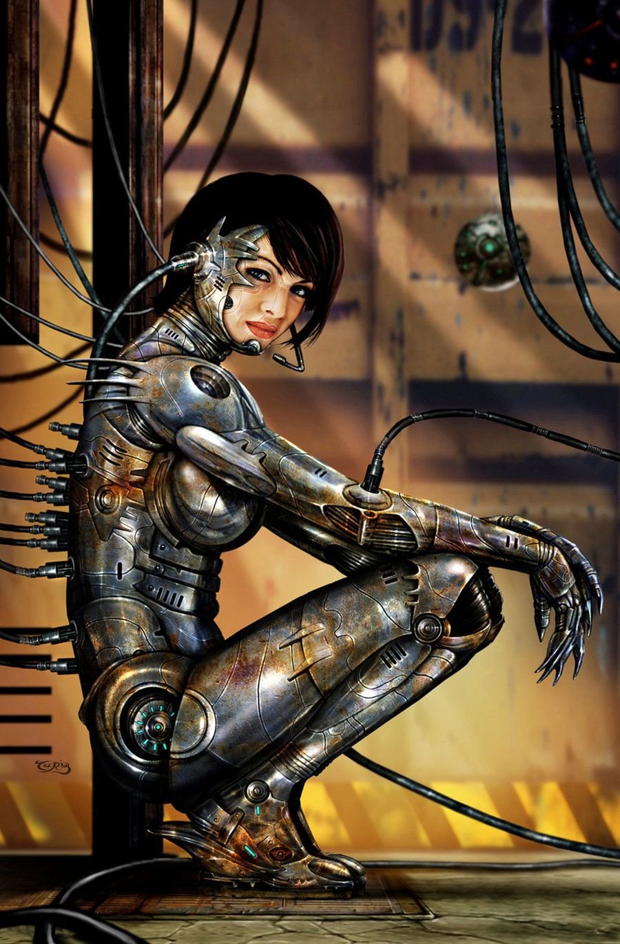 Robot girl for men
