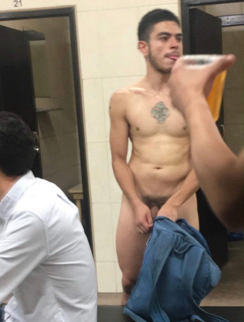 Guys naked in the locker room