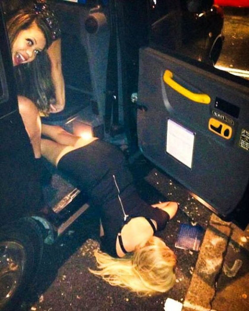 Two drunken girls