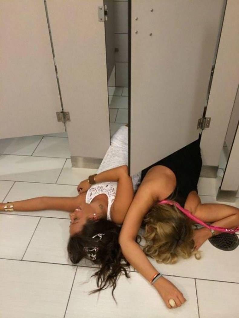 Two girls have fun