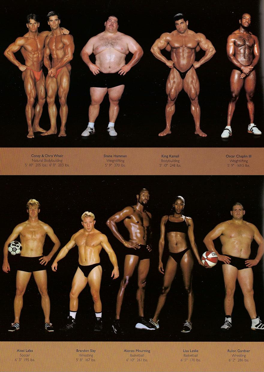 Comparison of the figures of men