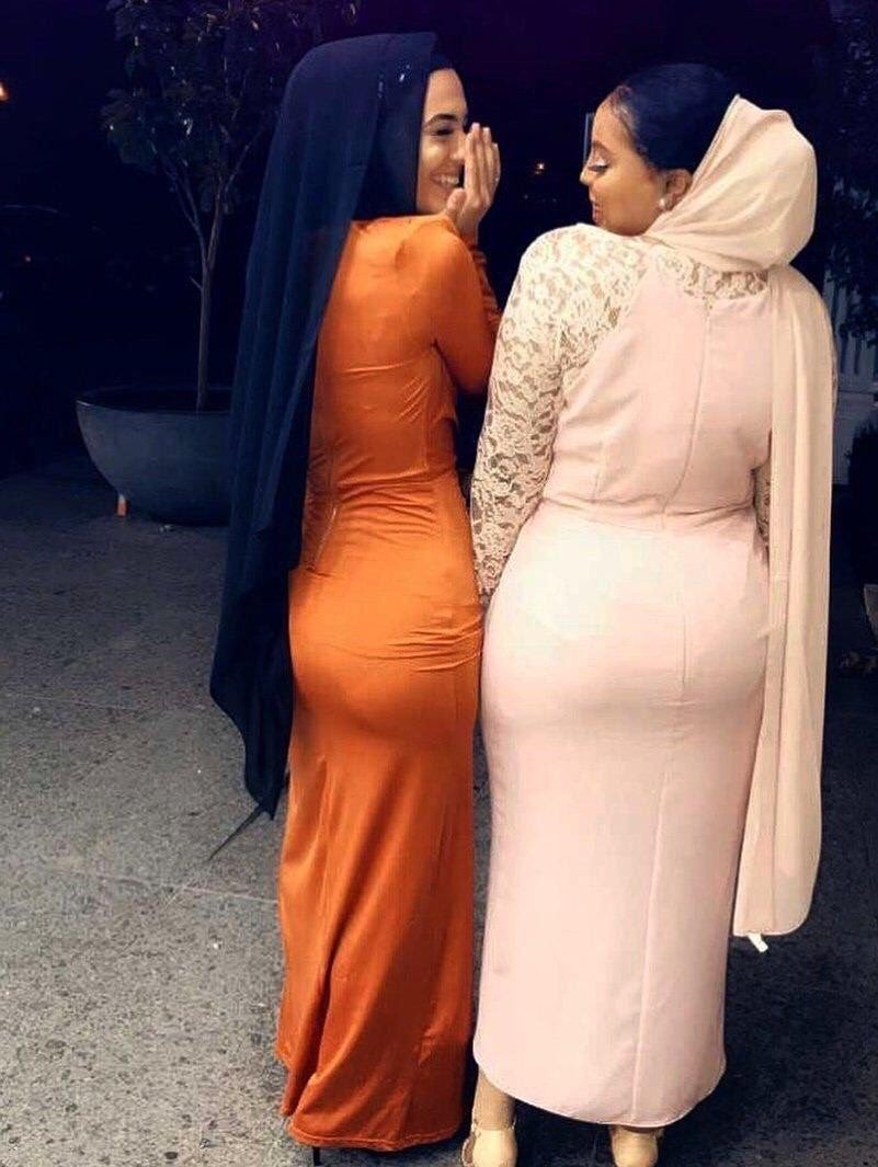 Girls plums in a hijab