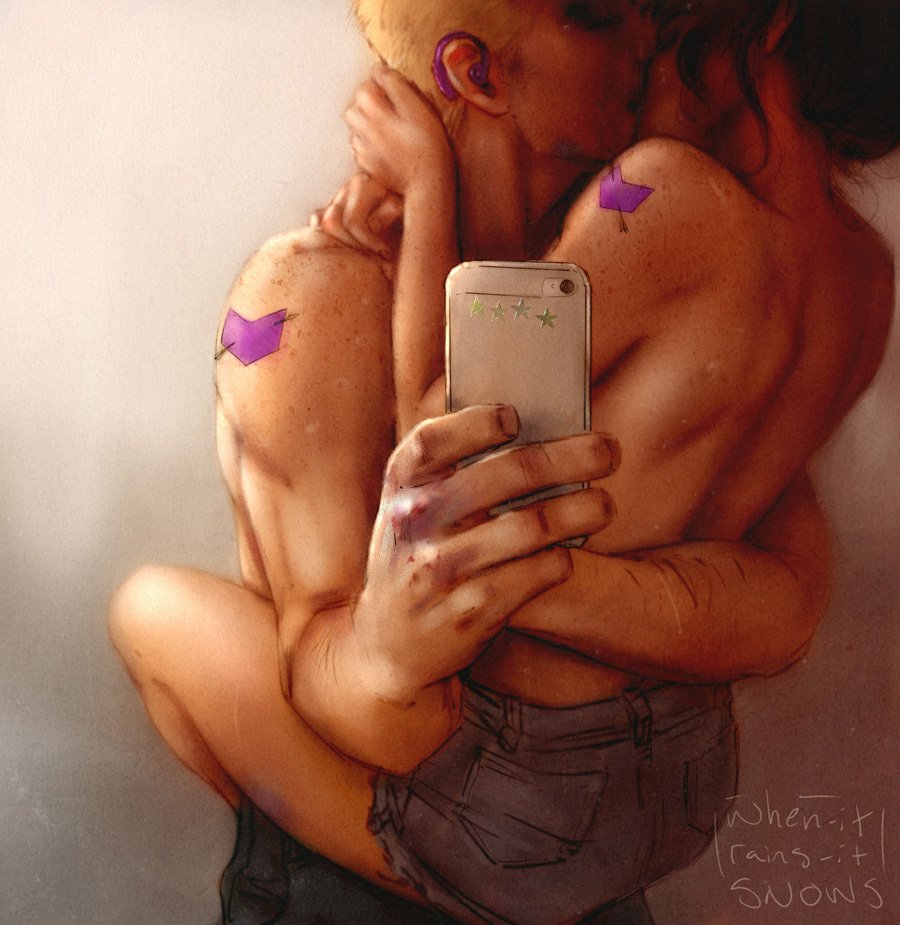 Clint and Kate Bishop