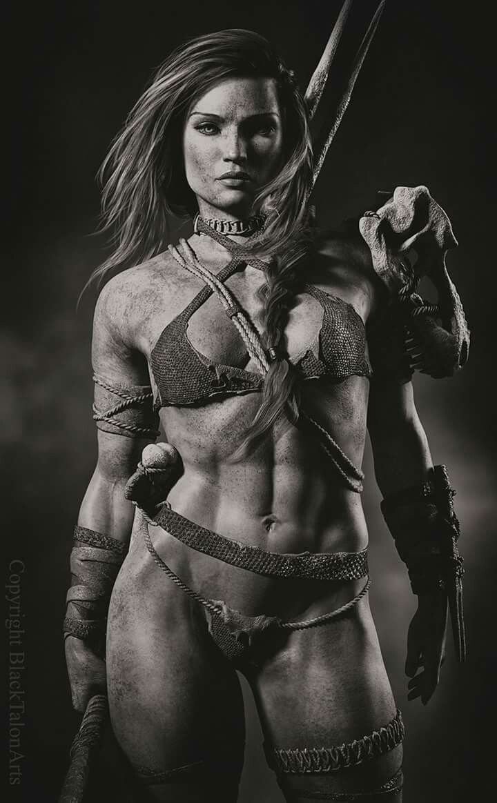 Muscular warrior