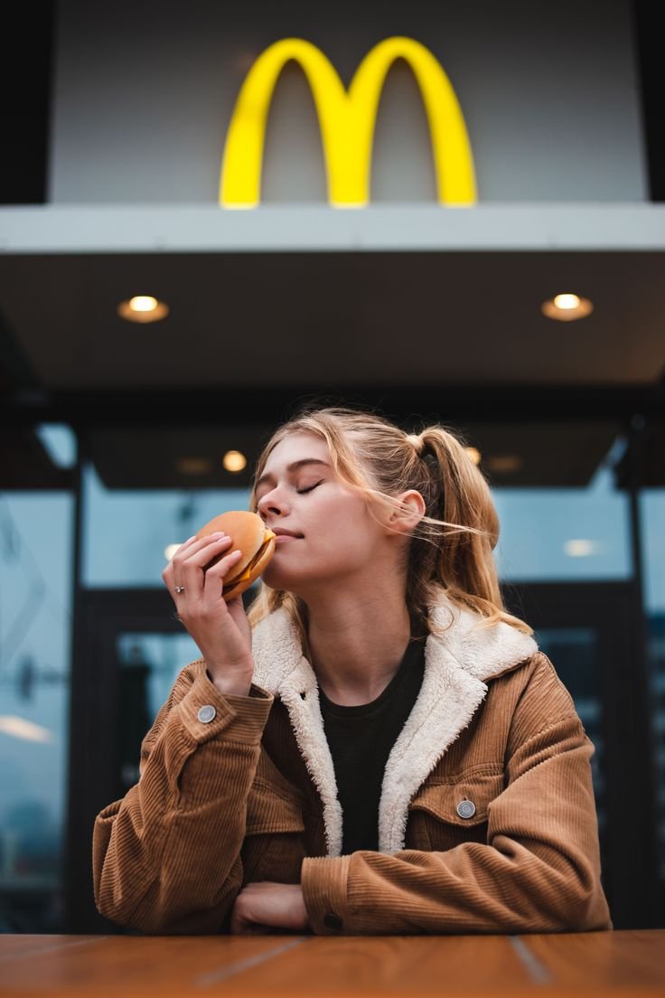 Photoshoot in McDonald's