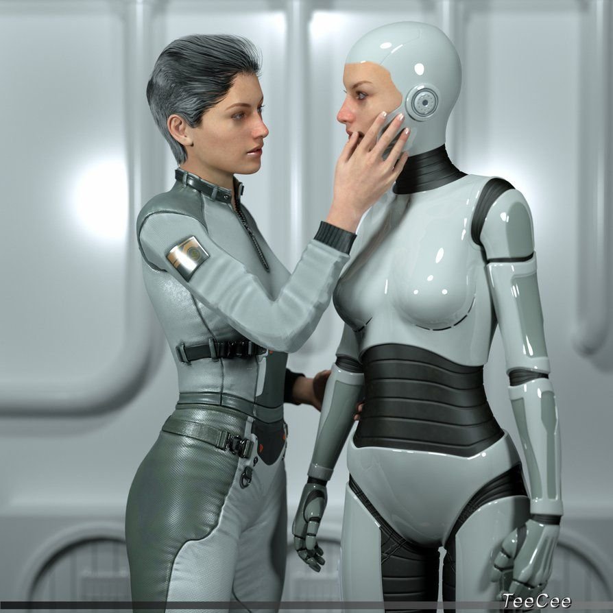 3D girls cyborgs