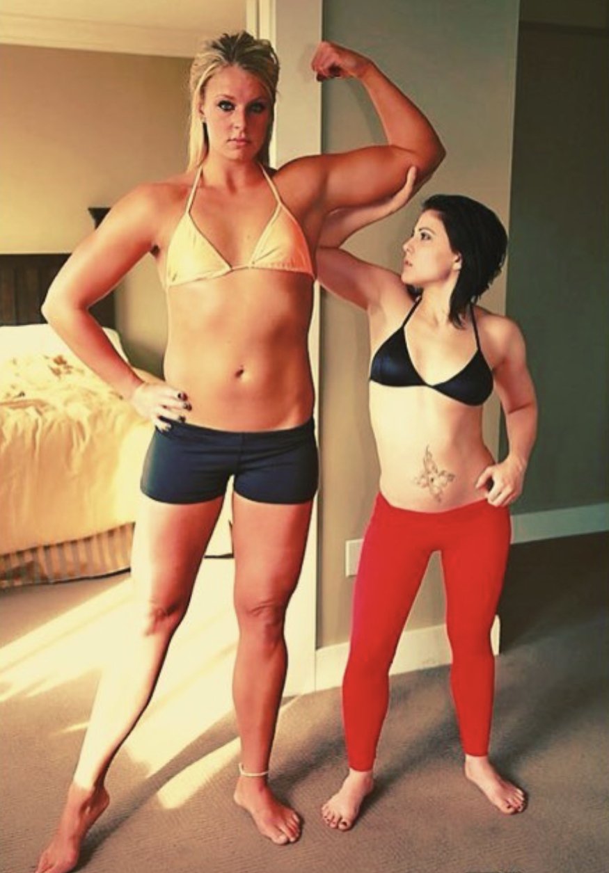 Muscle Amazon with a comic