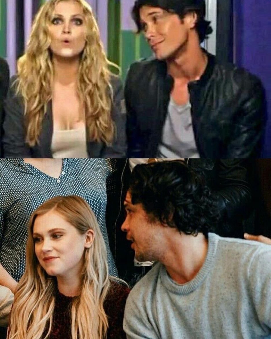 Morley Bob and Eliza Taylor Kiss