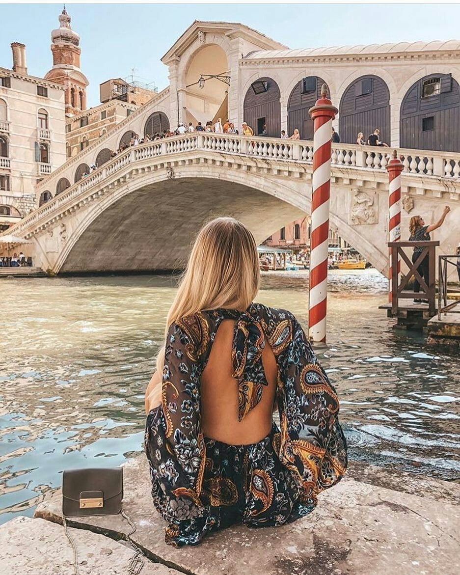 Two girls in Venice