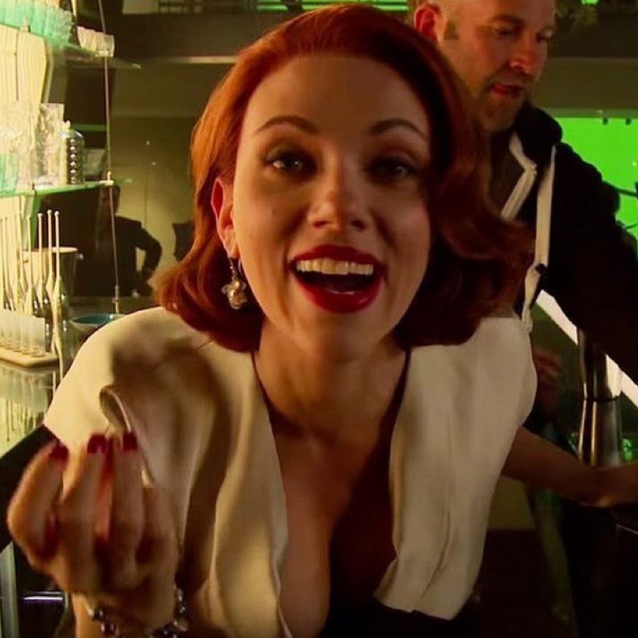 Scarlett Johansson in the bar