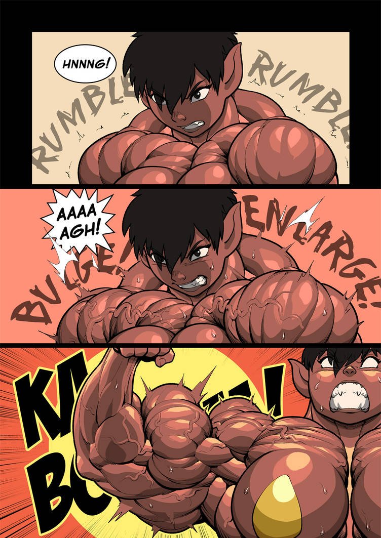 Pokkuti Muscle Girl Growth Sex Comics