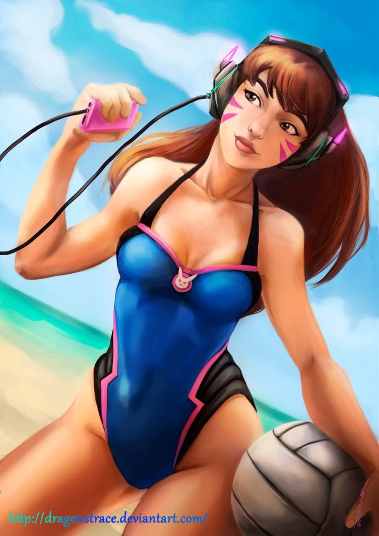 Girl in Bikini Art