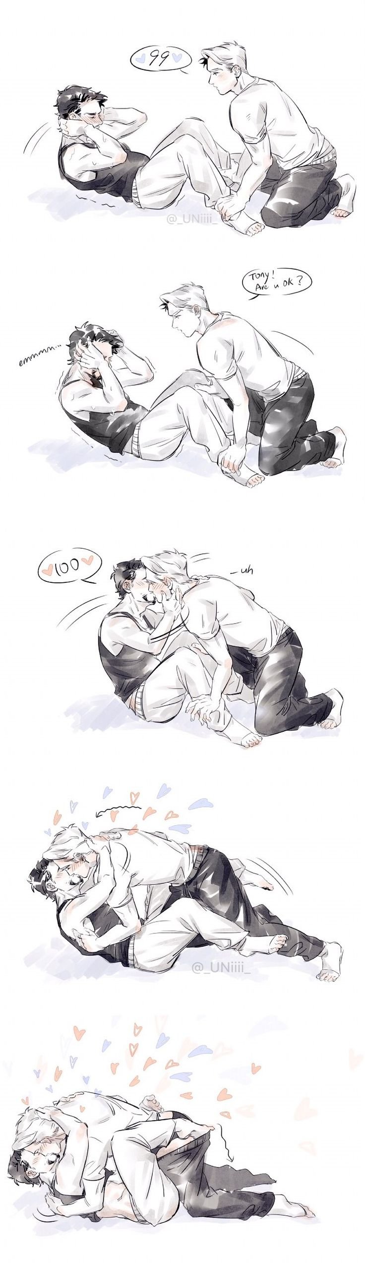 Marvel Tony Stark and Steve Rogers