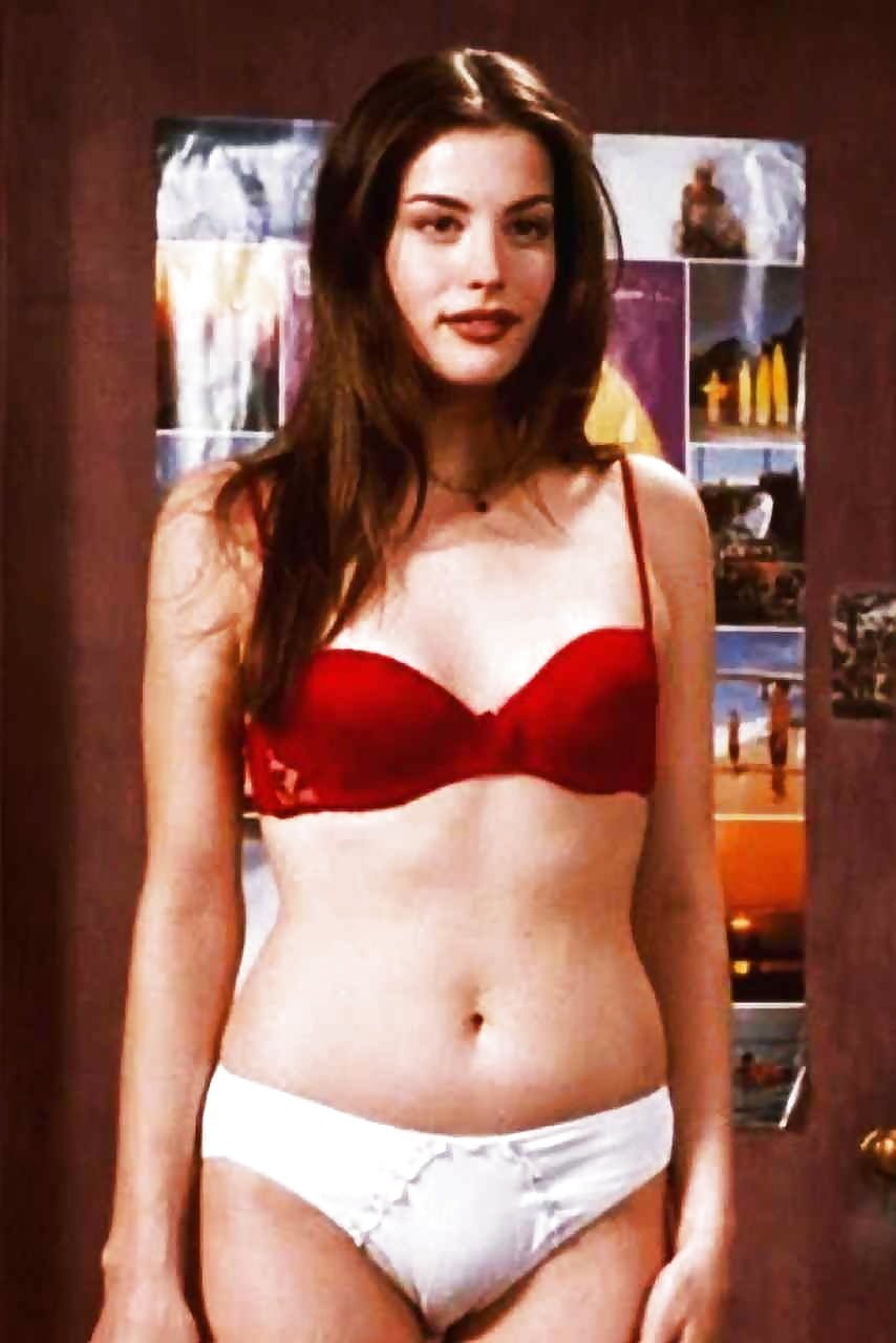 Actress Liv Tyler in underwear