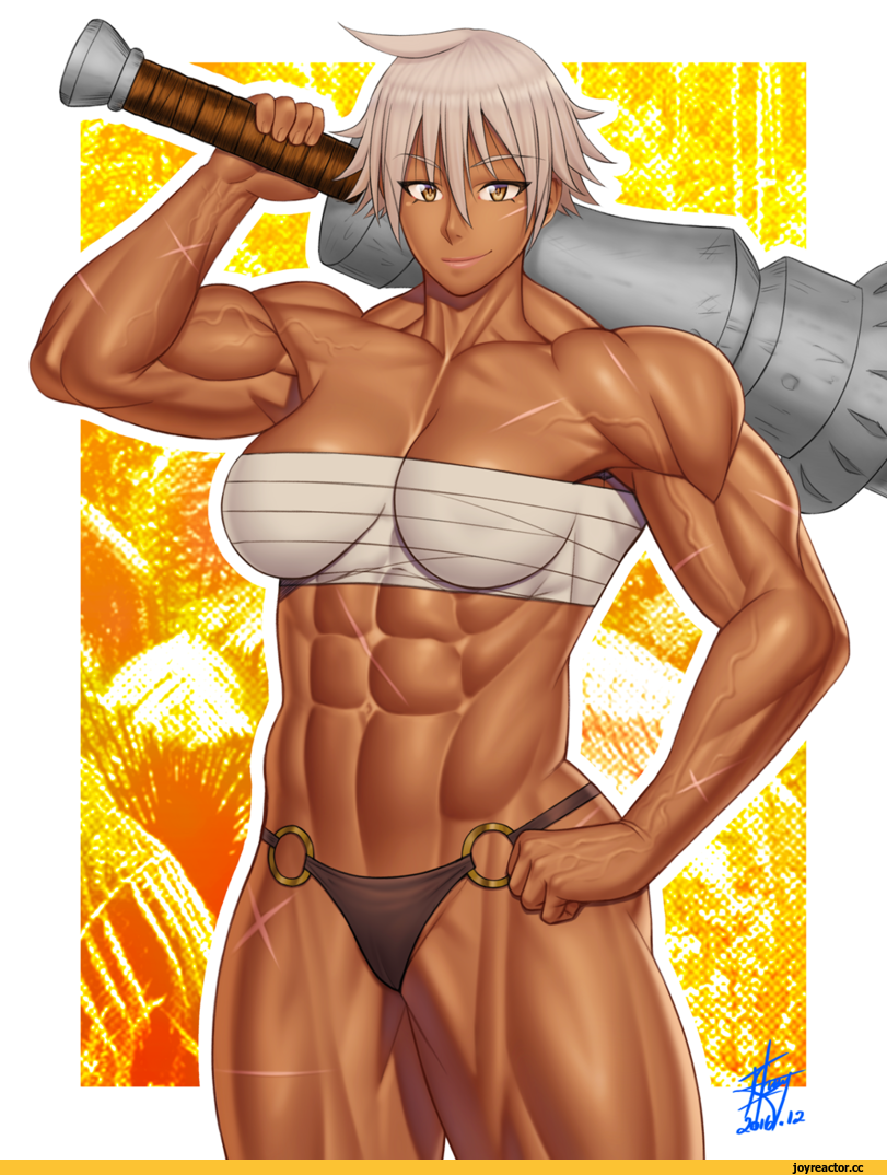 Muscular girls anime
