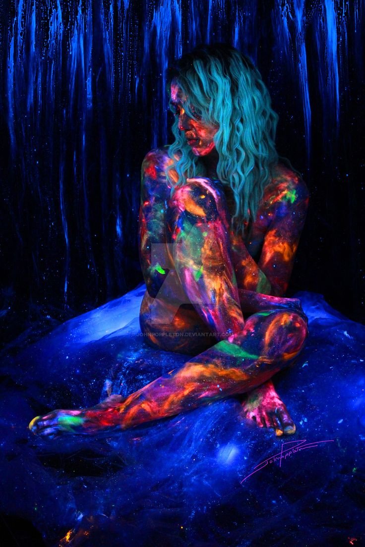 Body artist John Poppleton