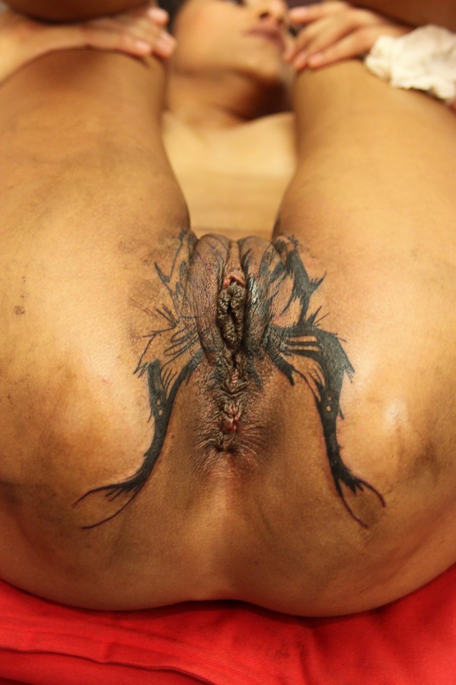Tattoos in intimate places