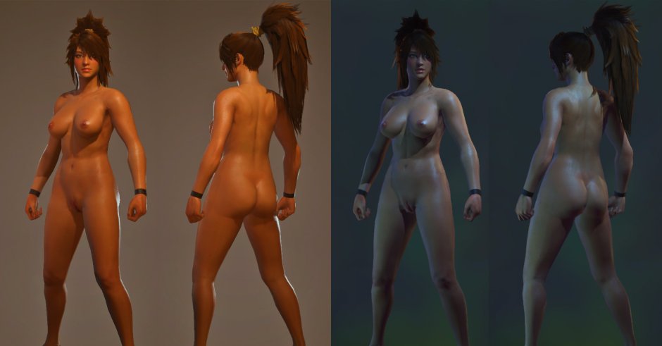 Dead or alive characters naked