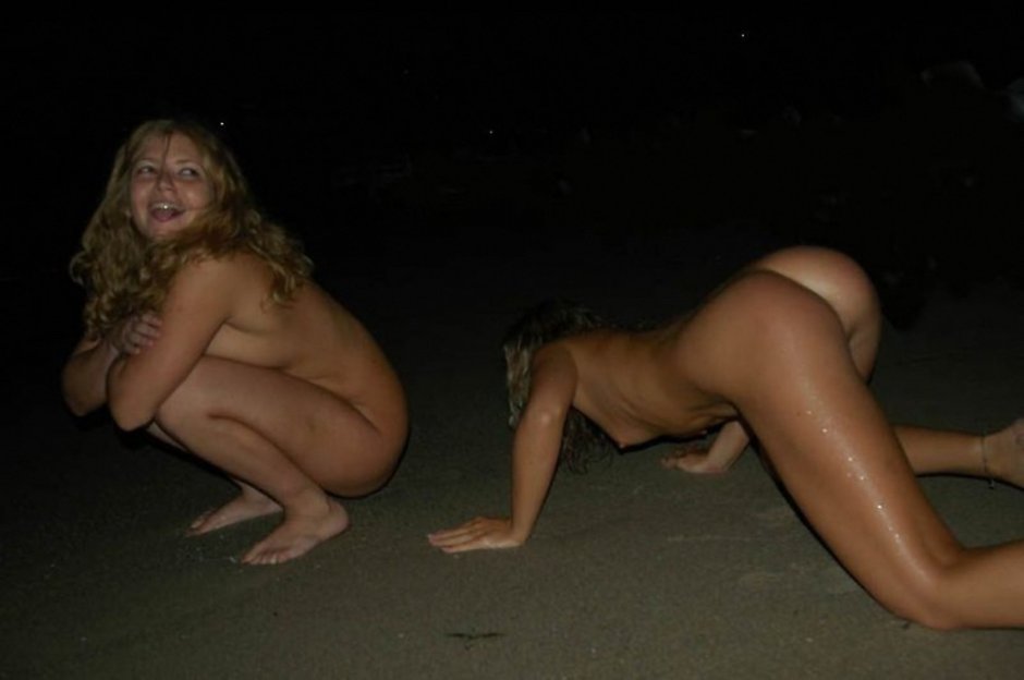 Naked night on the beach private