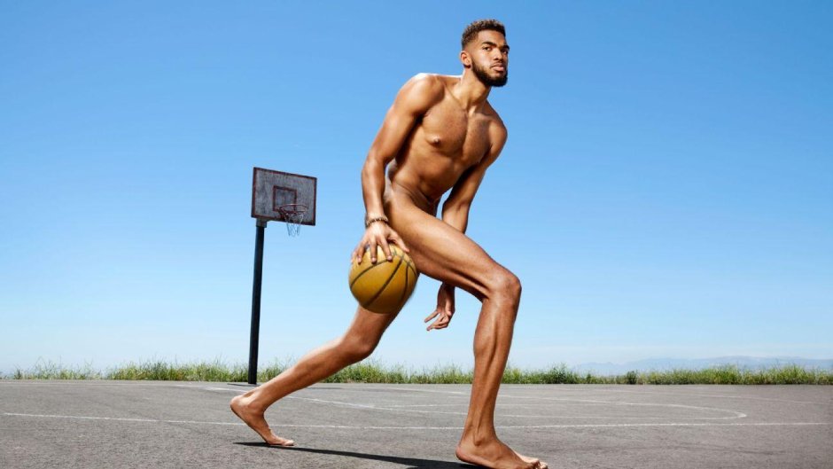 Inflated guys in the gym naked