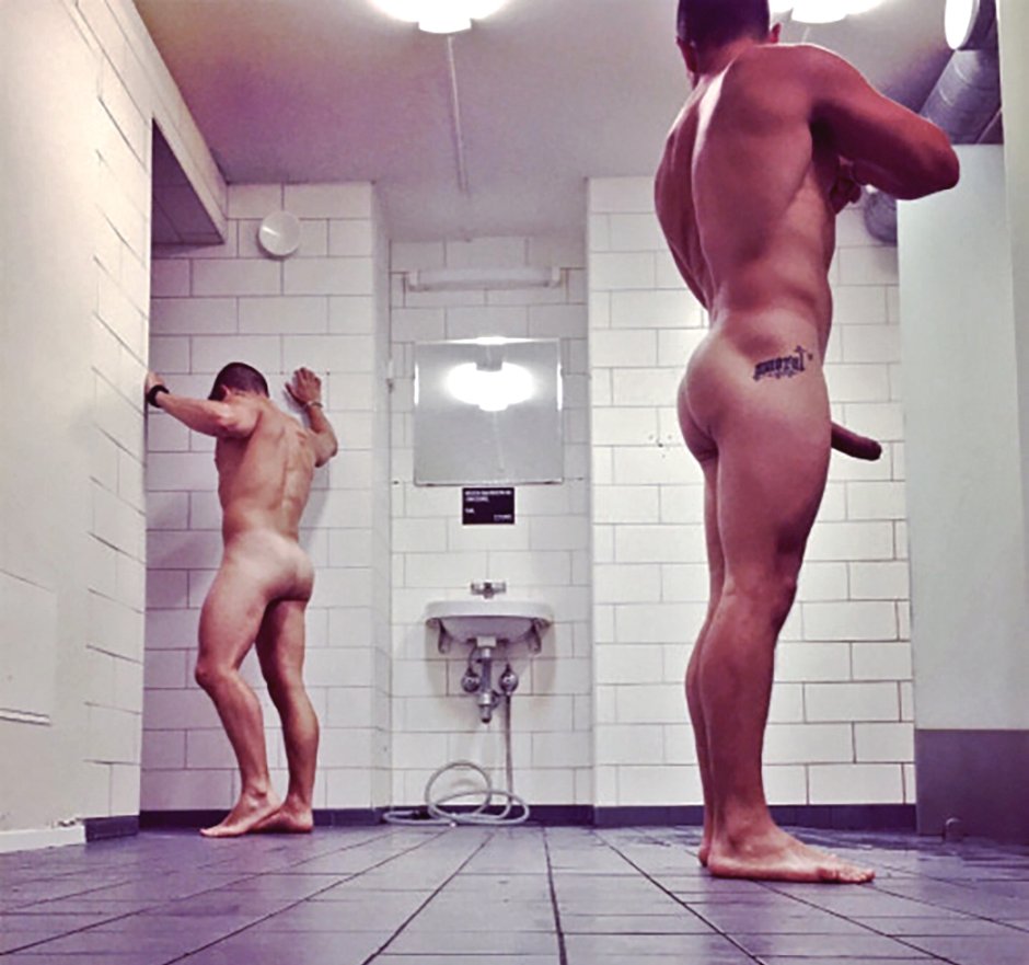 Naked Sportsmen's Fucking at the Nude Gym