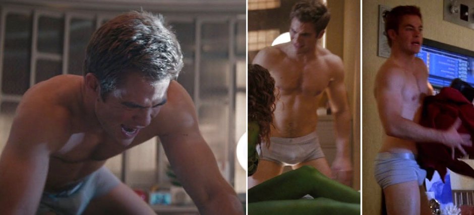 Chris Pine in his youth torso