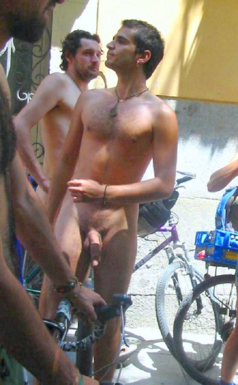 Naked men dressed women
