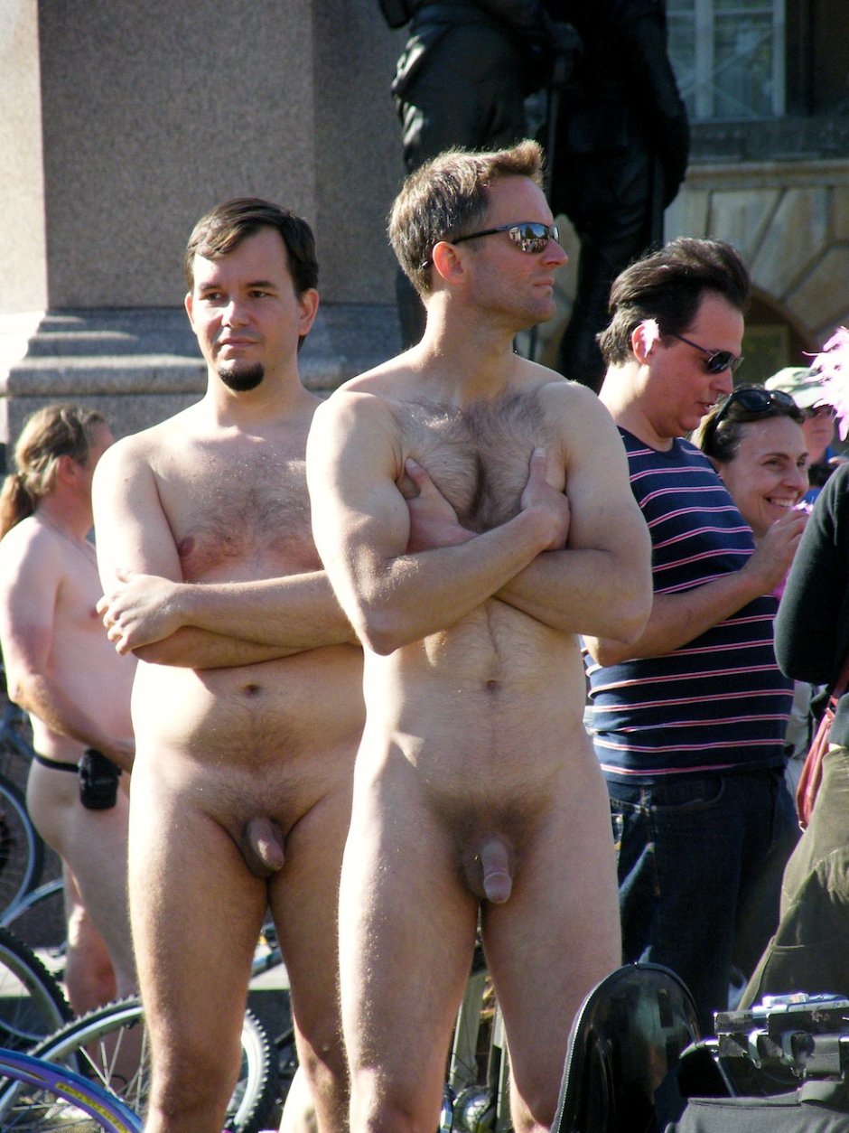 Naked men without panties