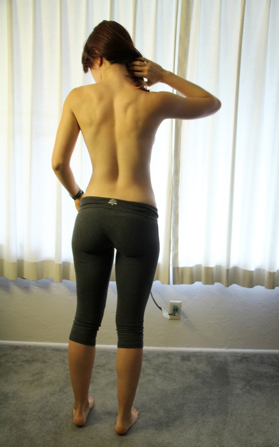 Lush hips of selfie young