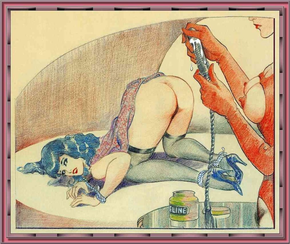 Erotic enema to the girl