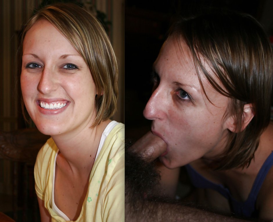 Before after Blowjob Nerd amateur