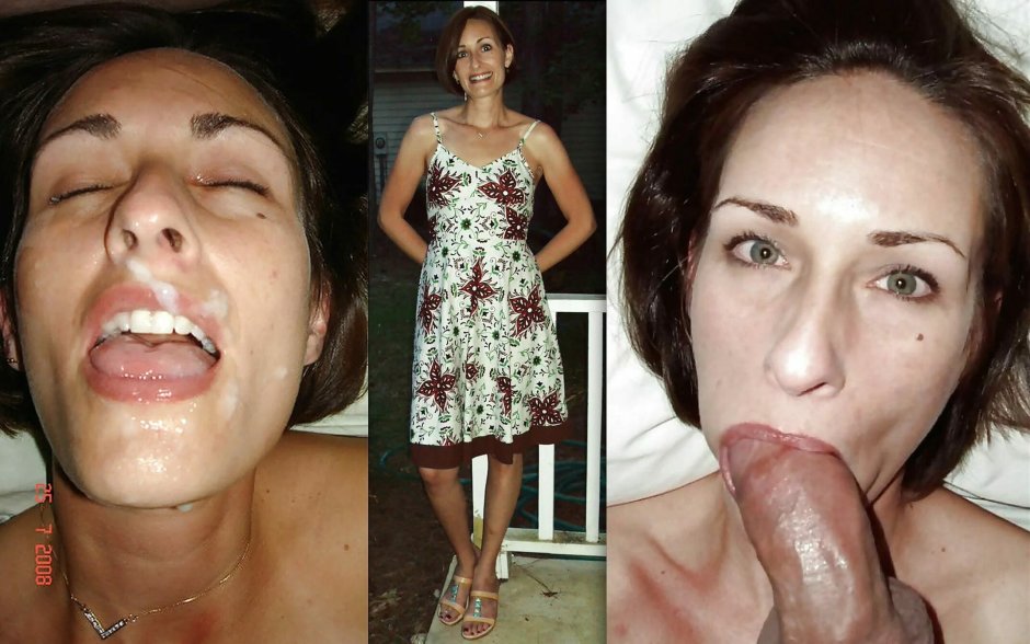 Face before and after Cumshot