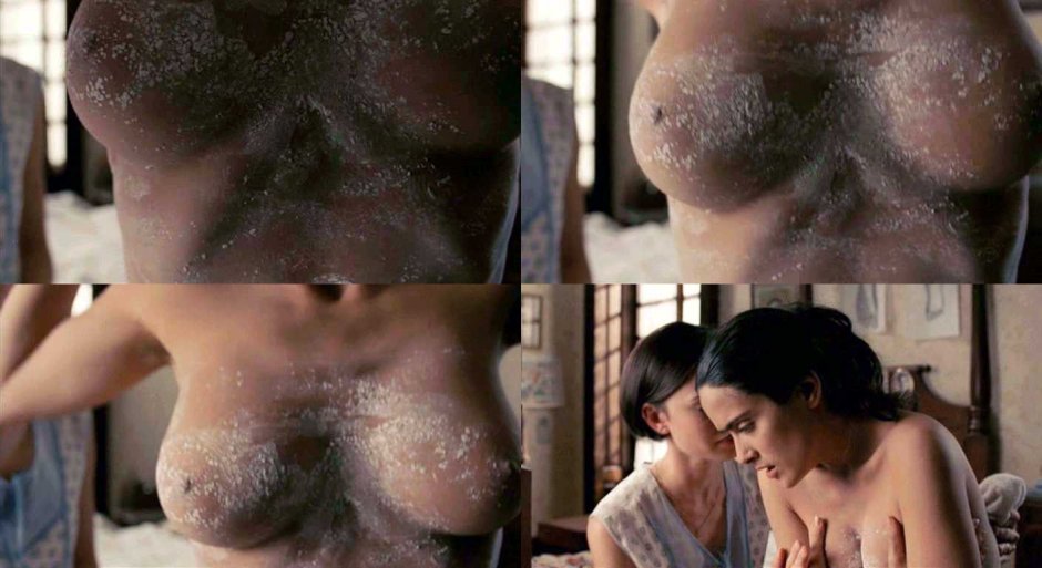 Salma Hayek tits in the film