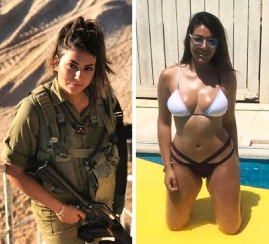 Girls of the Israeli Army in the barracks