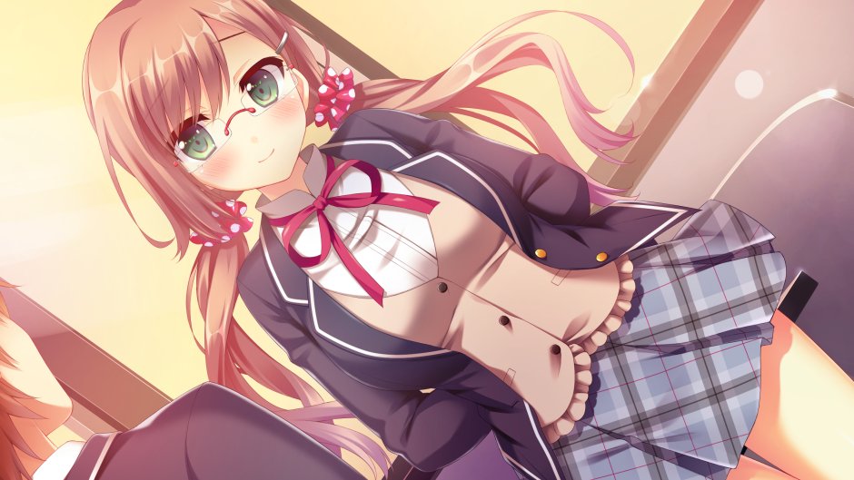 Hentai girl with pink hair