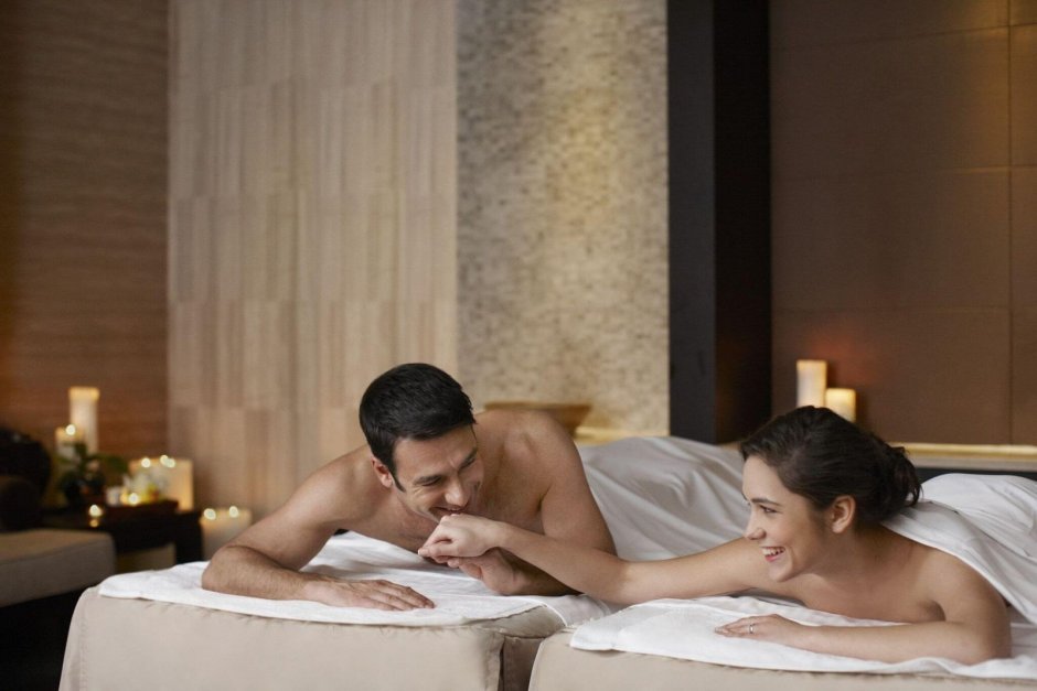 Massage of the male back