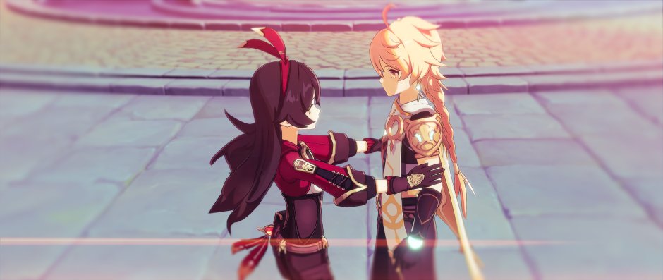 Iter and Amber Genshin