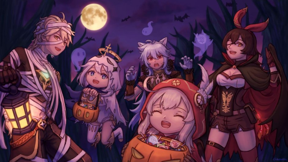 Amber Genshin Halloween