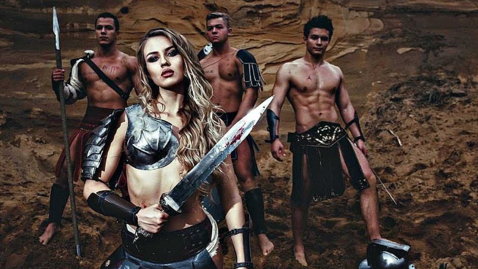 Naked women warriors