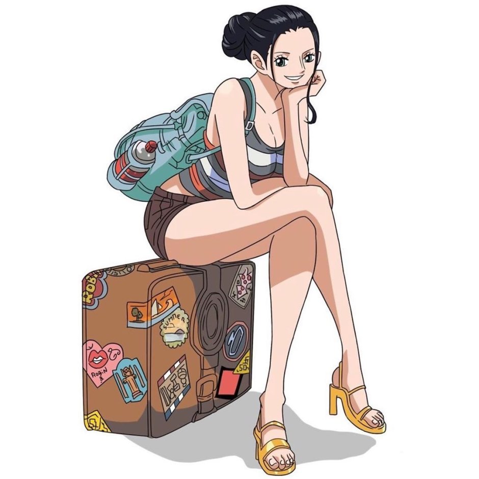 Nico Robin in a swimsuit