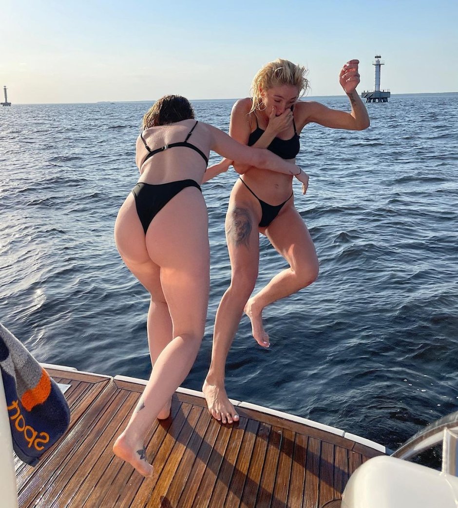 Nastya Ivleeva in a swimsuit