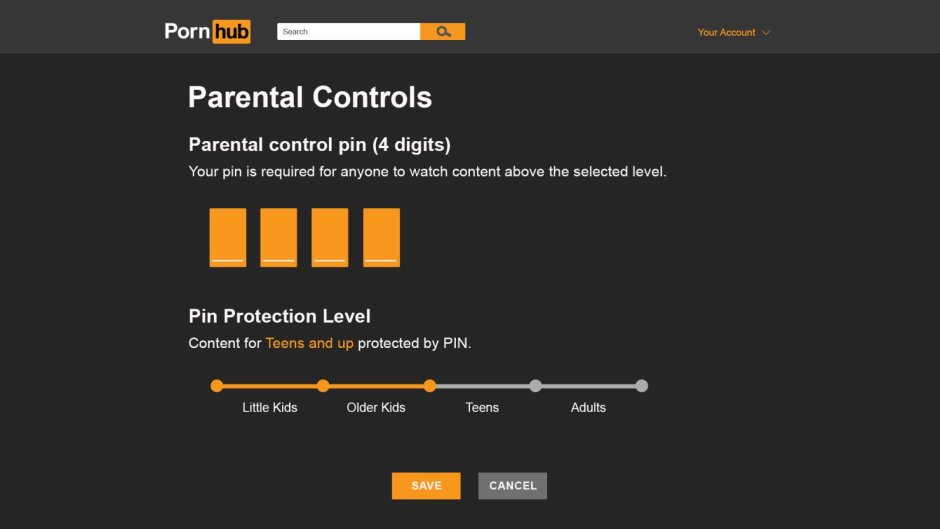 Model account Pornhub