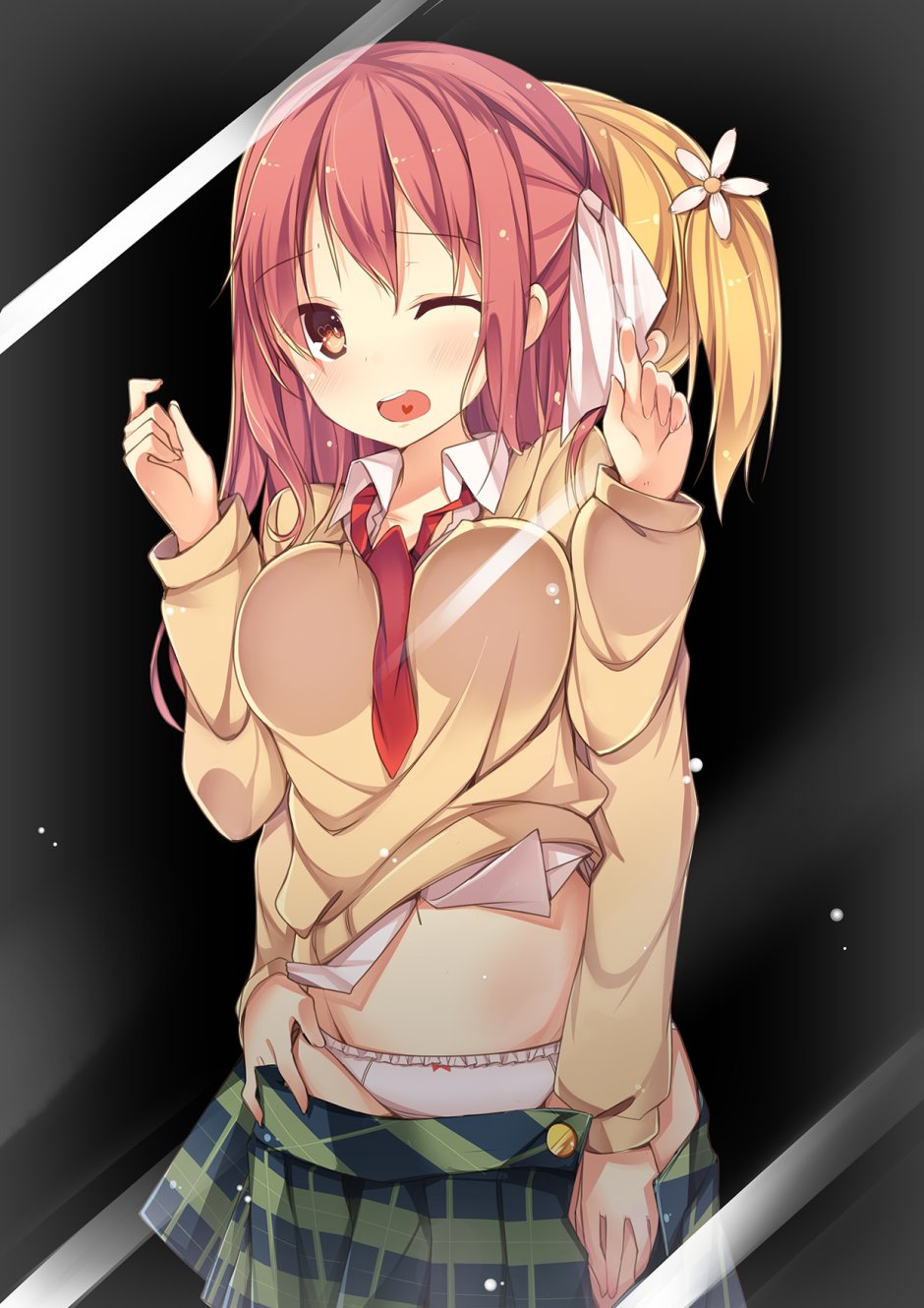 Naked sakura with big breasts