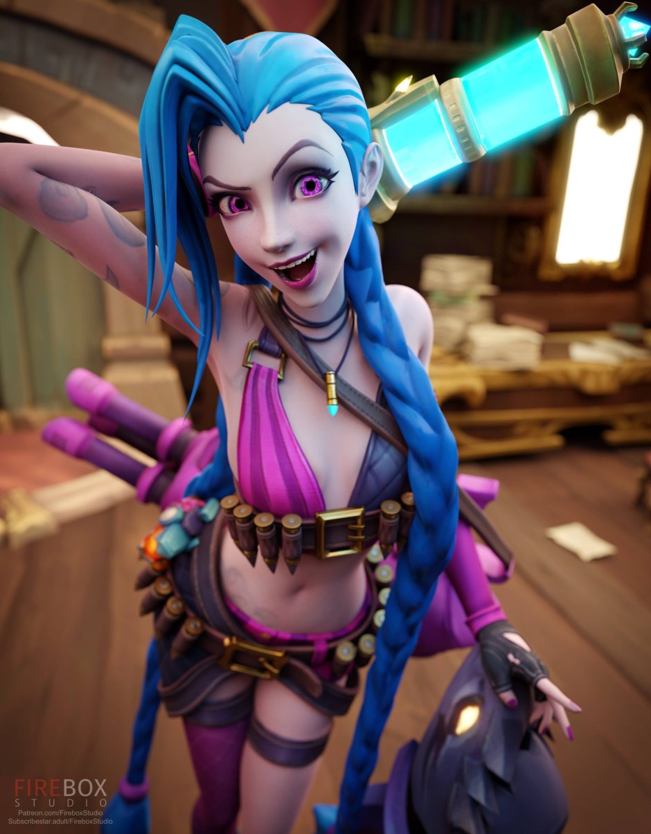 League of Legends Jinx Cosplay Sex