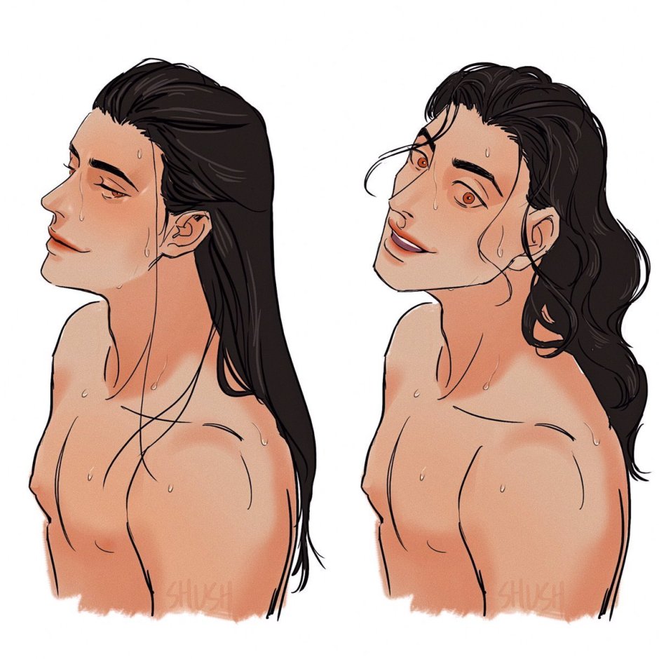 Yun son Ho Night Studies loose hair