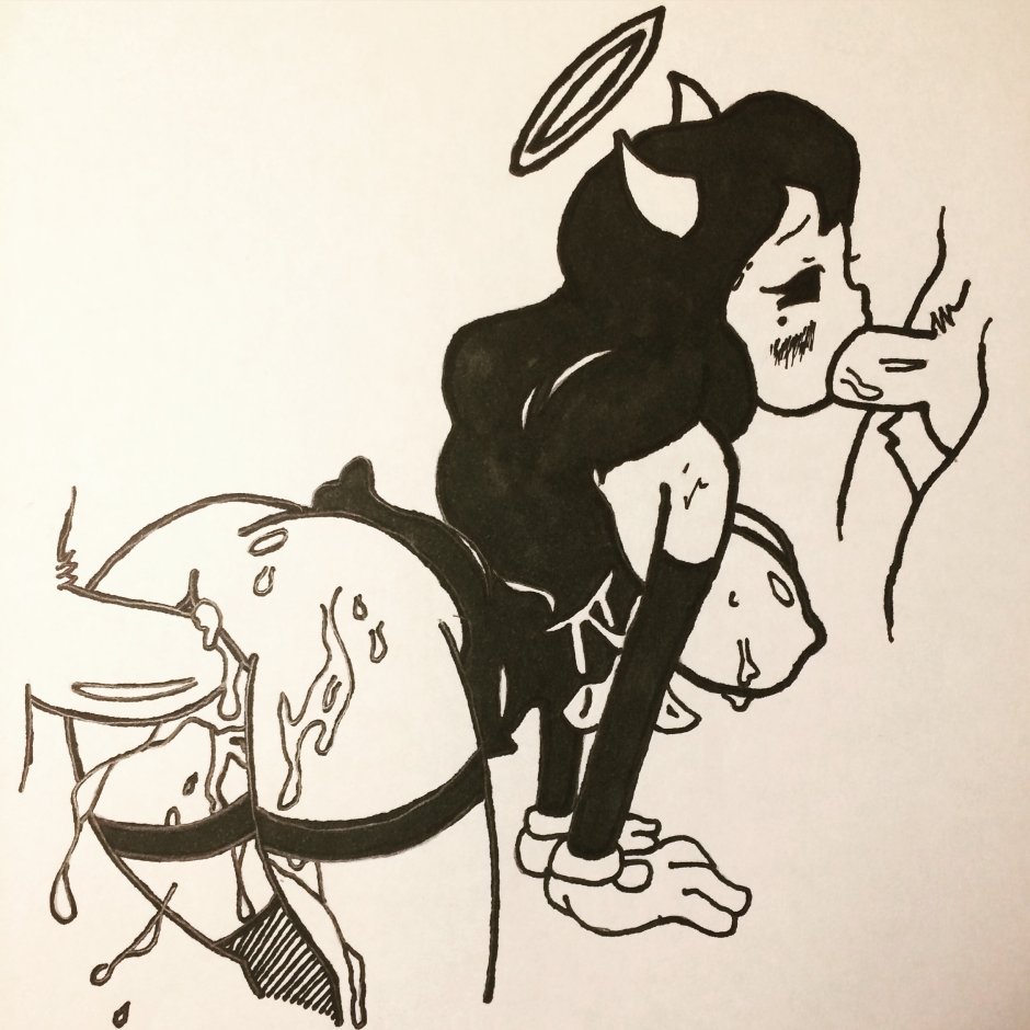 Bendy Ink Machine Pregnant Alice Naked without panties and bra